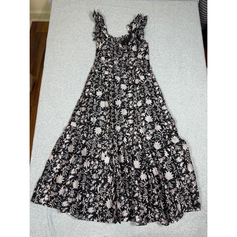 Ulla Johnson Brigitte Floral Organza Midi Dress Womens Size 10 *Flaw - Picture 2 of 10